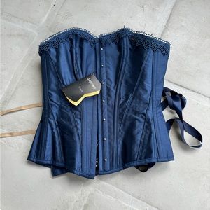 Corset story navy corset top